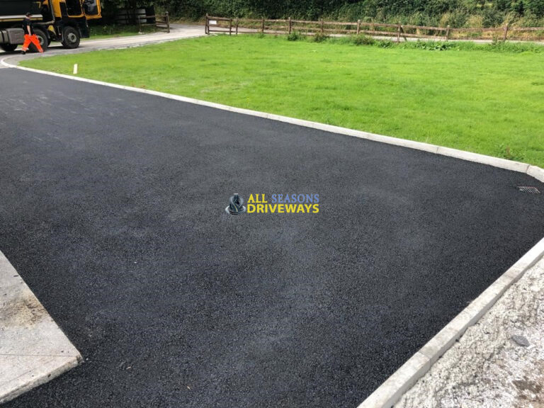 Stone Mastic Asphalt Driveway with New Kerbstones and Drainage in Birr, Co. Offaly All Seasons