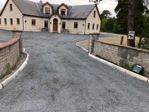 Tar and Chip Driveway with New Kerbs in Whitegate, Co. Clare