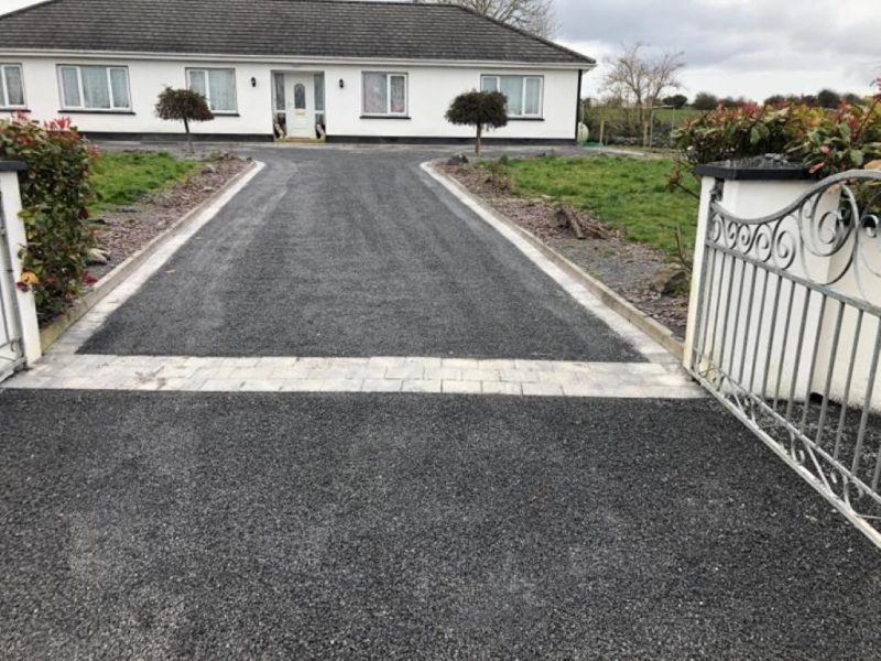 Tarmac Driveway with Paving Border in Dysart, Co. Roscommon