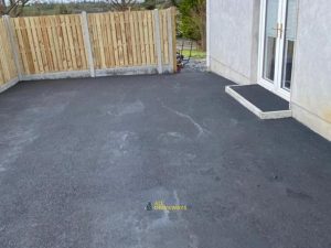 Tarmac Patio with Panel Fencing in Butlersbridge, Co. Cavan